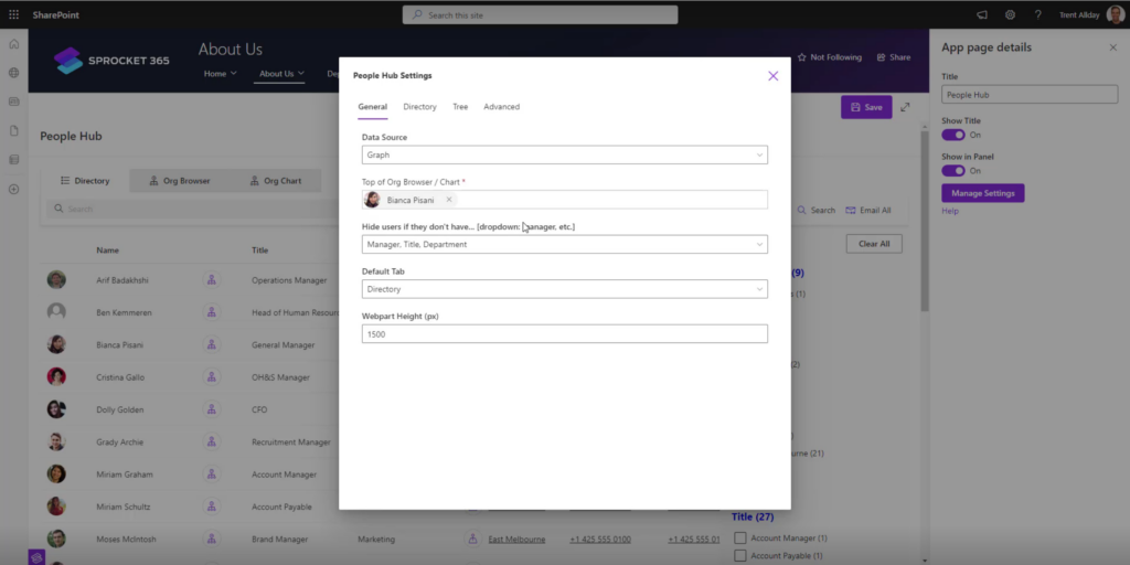 Sprocket-365-People-Hub-Config-Settings