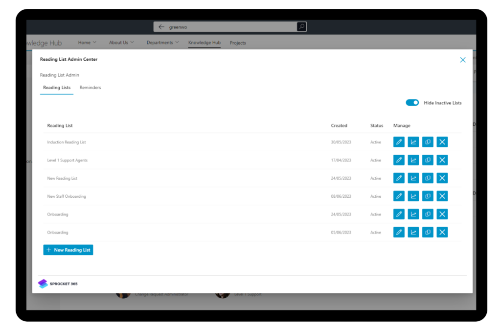 SharePoint document reading checklist - SharePoint document read tracker